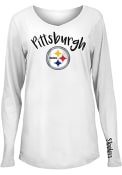Pittsburgh Steelers Womens Timeless Dana T-Shirt - White