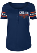 Chicago Bears Womens Athletic T-Shirt - Navy Blue