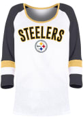 Pittsburgh Steelers Womens Triblend T-Shirt - White
