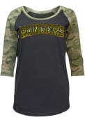 Texas Rangers Womens Armed Forces Day T-Shirt - Black
