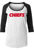 Kansas City Chiefs Womens Raglan T-Shirt - Black