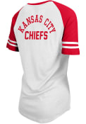 Kansas City Chiefs Womens Lace Up T-Shirt - White