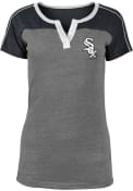 Chicago White Sox Womens V Notch T-Shirt - Grey