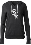 Chicago White Sox Womens Triblend Hooded Sweatshirt - Black