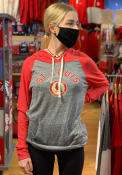 St Louis Cardinals Womens Contrast Hooded Sweatshirt - Grey