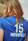 Whit Merrifield Kansas City Royals Womens Brushed T-Shirt - Blue