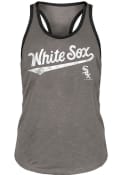 Chicago White Sox Womens Ringer Tank Top - Grey