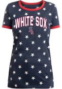 Chicago White Sox Womens Stars T-Shirt - Navy Blue