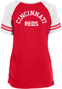 Cincinnati Reds Womens Lace Up T-Shirt - Red