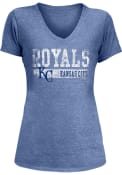 Kansas City Royals Womens Triblend T-Shirt - Blue