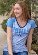 Kansas City Royals Womens Novelty T-Shirt - Blue