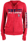St Louis Cardinals Womens Novelty Full Zip Jacket - Red
