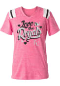 Kansas City Royals Girls Love My Team Fashion T-Shirt - Pink