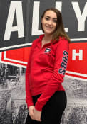 Chicago Cubs Womens Fleece Full Zip Jacket - Red