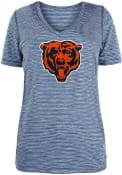 Chicago Bears Womens Primary Logo T-Shirt - Navy Blue