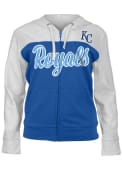 Kansas City Royals Womens Colorblock Full Zip Jacket - Blue