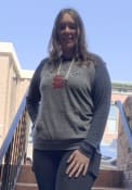 St Louis Cardinals Womens Contrast Hooded Sweatshirt - Grey