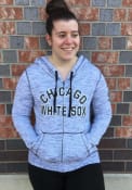 Chicago White Sox Womens Novelty Space Dye Full Zip Jacket - Black