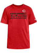 Cincinnati Reds Youth Block T-Shirt - Red