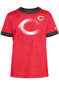 Cincinnati Reds Youth Team Ringer Fashion T-Shirt - Red