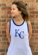 Kansas City Royals Womens Opening Night Pinstripe Tank Top - White