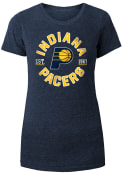 Indiana Pacers Womens Triblend T-Shirt - Navy Blue