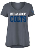 Indianapolis Colts Womens Rayon T-Shirt - Grey