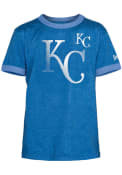 Kansas City Royals Youth Team Ringer Fashion T-Shirt - Blue
