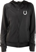 Indianapolis Colts Womens Fleece Full Zip Jacket - Black
