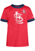 St Louis Cardinals Youth Team Ringer Fashion T-Shirt - Red