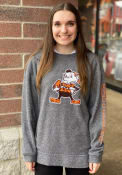 Brownie Cleveland Browns Womens Cozy Crew Sweatshirt - Grey
