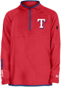 Texas Rangers Youth Brushed Quarter Zip - Red