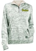 Green Bay Packers Womens Space Dye 1/4 Zip Pullover - Green