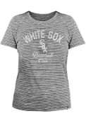 Chicago White Sox Womens Space Dye T-Shirt - Black