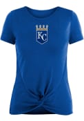 Kansas City Royals Womens Front Twist T-Shirt - Blue