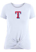 Texas Rangers Womens Front Twist T-Shirt - White