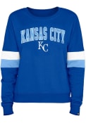 Kansas City Royals Womens Contrast Crew Sweatshirt - Blue