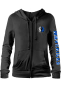 Dallas Mavericks Womens Fleece Full Zip Jacket - Black