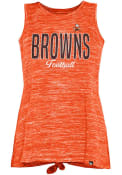 Cleveland Browns Womens Space Dye Tank Top - Orange