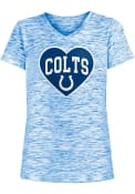 Indianapolis Colts Girls Big Heart Fashion T-Shirt - Blue