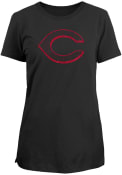 Cincinnati Reds Womens CityArch T-Shirt - Black