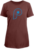 Philadelphia Phillies Womens CityArch T-Shirt - Maroon