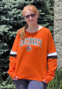 Cincinnati Bengals Womens Contrast Crew Sweatshirt - Orange