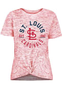 St Louis Cardinals Womens Novelty T-Shirt - Red