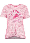 Detroit Lions Womens Novelty T-Shirt - Pink