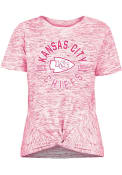 Kansas City Chiefs Womens Novelty T-Shirt - Pink