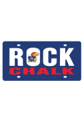 Kansas Jayhawks Rock Chalk Blue Car Accessory License Plate