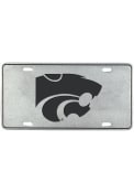 K-State Wildcats Pewter Logo Car Accessory License Plate