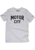 Rally Detroit White Motor City Wordmark Short Sleeve T Shirt