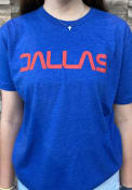 Dallas Royal Typeface Wordmark Short Sleeve T-Shirt